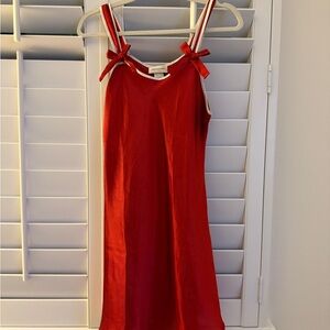 Jones New York Red Dress with Bow Detail